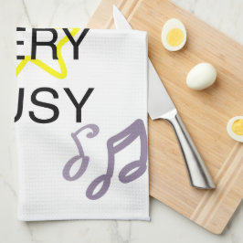 Unique Designs Iam Very Busy  キッチンタオル