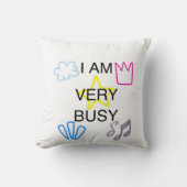 Unique Designs Iam Very Busy クッション (正面)