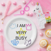 Unique Designs Iam Very Busy ペーパープレート (パーティー)