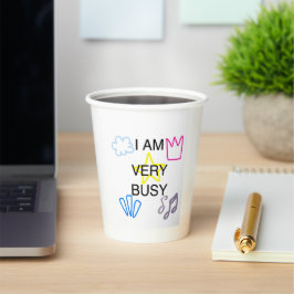 Unique Designs Iam Very Busy 紙コップ