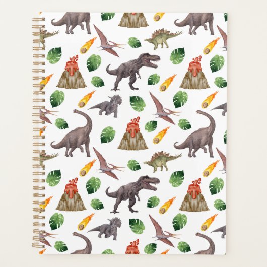 Unique Dinosaurs Planner Journal プランナー手帳 (正面)