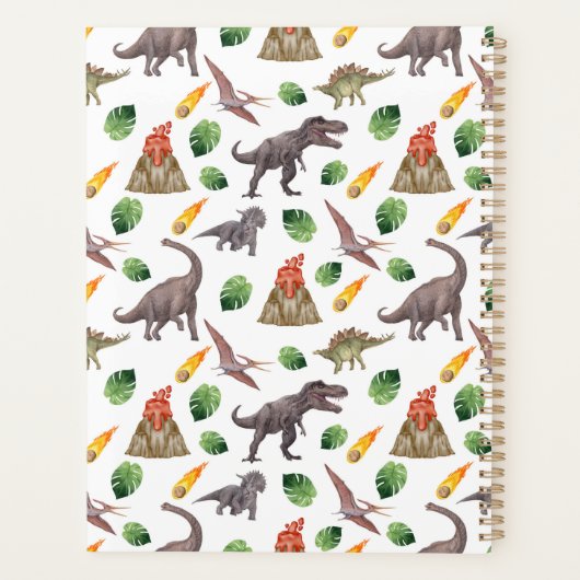 Unique Dinosaurs Planner Journal プランナー手帳 (裏面)