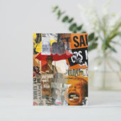 Unique Do Not Pet Fish Screaming Mixed Media ポストカード (スタンド正面)