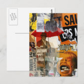 Unique Do Not Pet Fish Screaming Mixed Media ポストカード (正面/裏面)