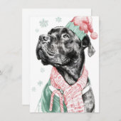 Unique Dog Christmas Cards シーズンカード (正面/裏面)