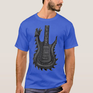 Unique Dragon Guitar  For Men  Rock N Roll Band Mu Tシャツ