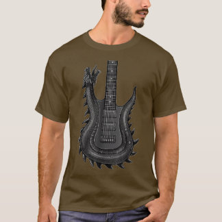 Unique Dragon Guitar For MenRock  Tシャツ