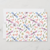 Unique Dragonflies & Butterflies Note Card ノートカード (正面)
