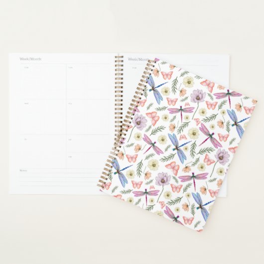 Unique Dragonflies & Butterflies Planner Journal プランナー手帳 (ディスプレー)