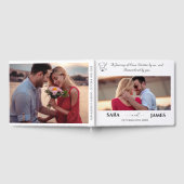 Unique Elegant Photo Wedding Guest Book ゲストブック (全面)