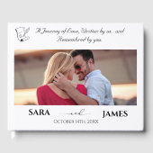 Unique Elegant Photo Wedding Guest Book ゲストブック (正面)