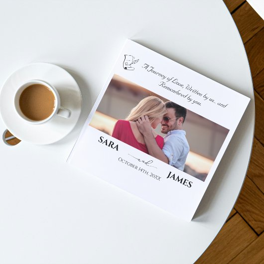 Unique Elegant Photo Wedding Guest Book ゲストブック