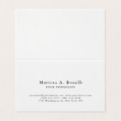 Unique Elegant Plain Simple Special 名刺 (外部フラット)