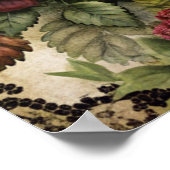 Unique Elegant Victorian Girl in a  Floral Garden ポスター (角)