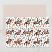 Unique Equestrian Note Card ノートカード (正面/裏面)