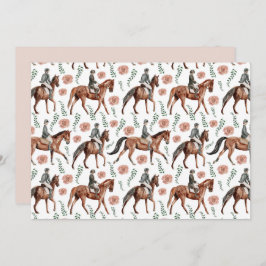 Unique Equestrian Note Card ノートカード