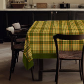Unique Fall Autumn Tablecloth Elegant Checkered テーブルクロス