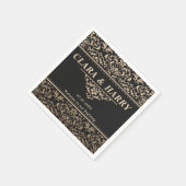 Unique fancy minimalist boho modern wedding  スタンダードカクテルナプキン (角)