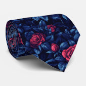 Unique Fathers Day Rose Floral ネクタイ (ロール)