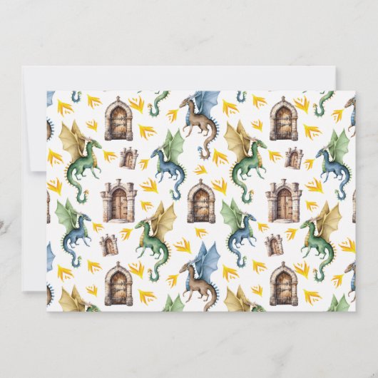 Unique Fire Dragons Note Card ノートカード (正面)