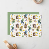 Unique Fire Dragons Note Card ノートカード (正面/裏面インサイチュ)