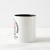 Unique Firefighter or Fireman Coffee Superpower ツートーンマグカップ (中央)