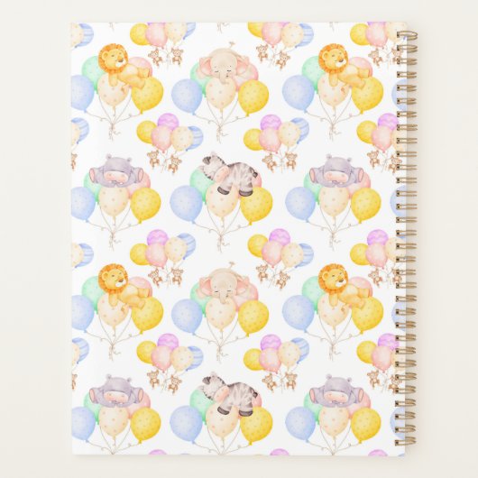 Unique First Year Baby Memory Journal プランナー手帳 (裏面)