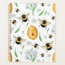 Unique Floral Honey Bees Planner Journal プランナー手帳