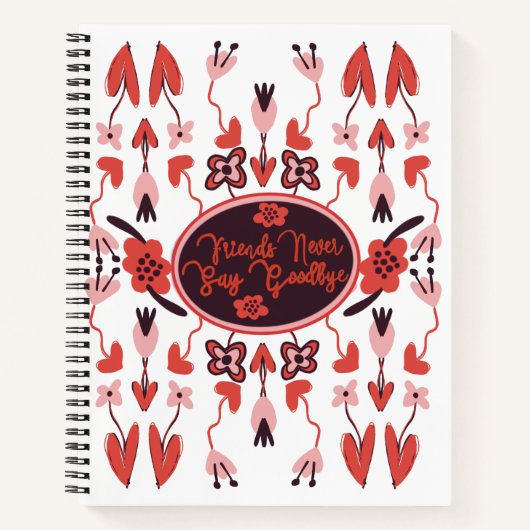 Unique FloralDesign  ノートブック (正面)