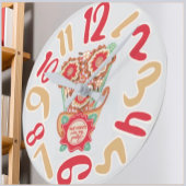 Unique FloralDesign Style ラウンド壁時計