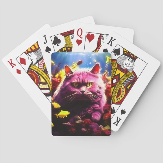 Unique & Fun Card Deck for Cat Lovers トランプ (裏面)