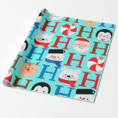 Unique Fun Colorful Christmas  ラッピングペーパー (アンロールド)