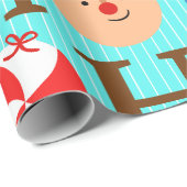 Unique Fun Colorful Christmas  ラッピングペーパー (ロールコーナー)