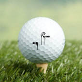 Unique Fun Golf Clubs Ball Typography Golf Ball ゴルフボール (インサイチュ 木)