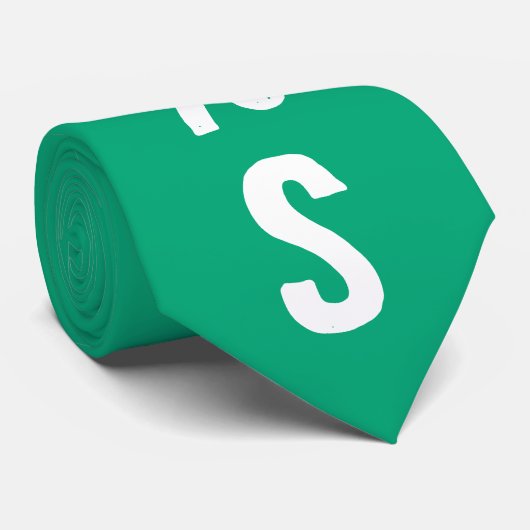 Unique fun random letters Modern green fashionable ネクタイ (ロール)