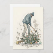 Unique Funny Adult Christmas Cards シーズンカード (正面/裏面)