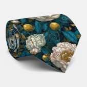 Unique Gift  For Boyfriend Peonies Flower ネクタイ (ロール)