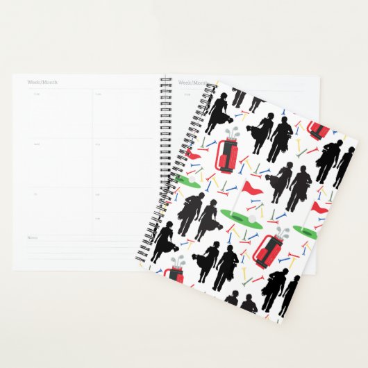 Unique Golf Couple Planner Journal プランナー手帳 (ディスプレー)