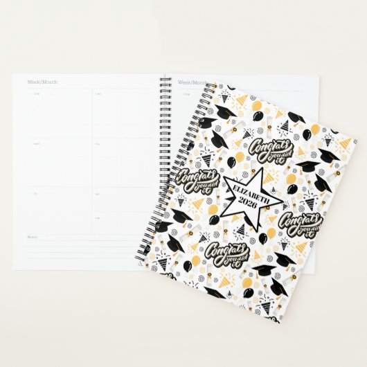 Unique Graduation Planner Journal プランナー手帳 (ディスプレー)