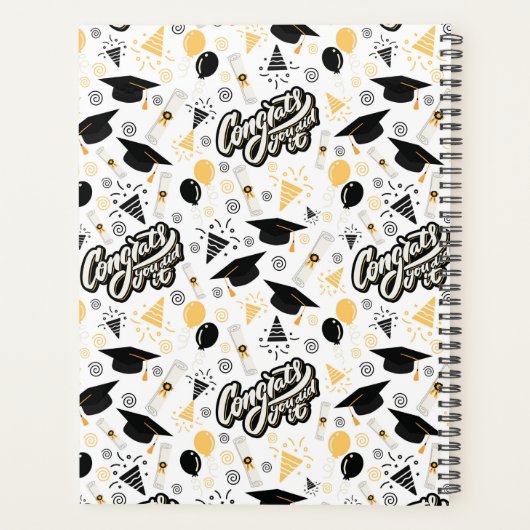 Unique Graduation Planner Journal プランナー手帳 (裏面)