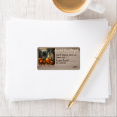 Unique Halloween theme artsy custom address ラベル (インサイチュ)