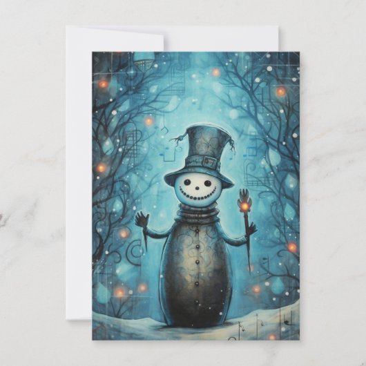 Unique Hand Drawn Christmas Cards シーズンカード (正面)