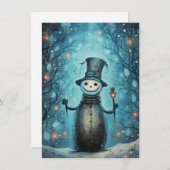 Unique Hand Drawn Christmas Cards シーズンカード (正面/裏面)