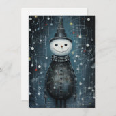 Unique Hand Drawn Christmas Cards シーズンカード (正面/裏面)