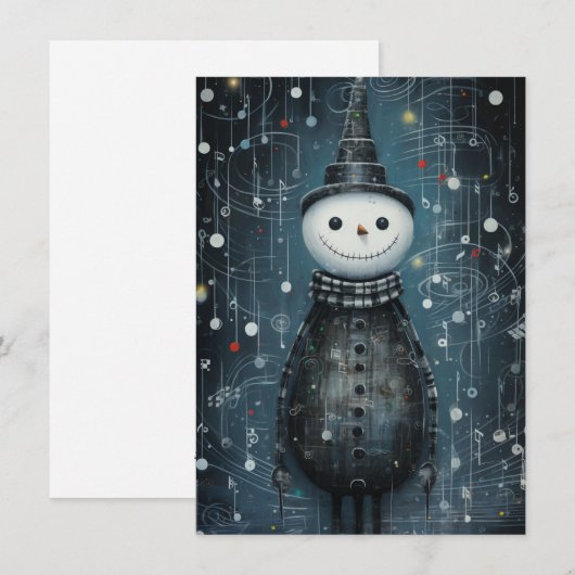 Unique Hand Drawn Christmas Cards シーズンカード (正面/裏面)