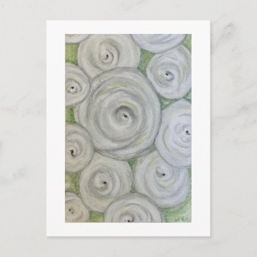 Unique hand drawn roses.  Original artwork ポストカード (正面)