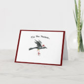 Unique holiday card with Raven カード (正面)