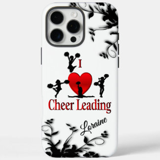 Unique I Heart Cheerleading Personal iPhone 16 Pro Maxケース