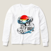 Unique Japanese Soccer Cat Gift for Anime & Footba (デザイン正面)