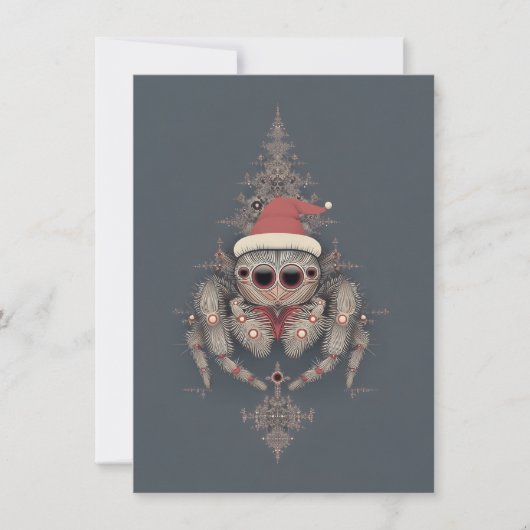 Unique Jumping Spider Christmas Cards シーズンカード (正面)